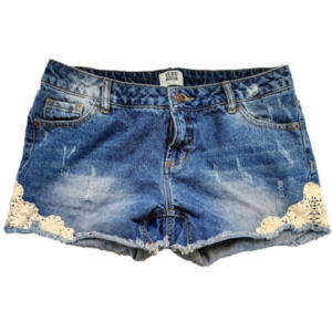 Vera Moda Jean Shorts with Lace Detail size 27